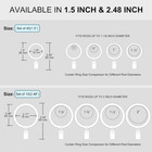 Curtain Rings With Clips 2 5 Inch Silver 10 Pack Extra Large 2 1 2 Inch Nickel M