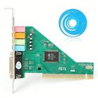New 4 Channel 5 1 Surround 3d Pci Sound Audio Card W game Midi Port Sound Card