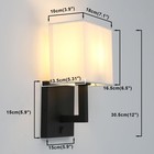 Set Of 2 Indoor Vanity Wall Sconce With On Off Switch  Brass Modern Boho Vint   