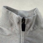 Magnolia Lane Tech Masters Golf Womens M Gray Space Dye Quarter Zip Pullover Top