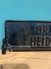 Vintage Original Heidelberg Windmill Printing Press Name Plate Sign
