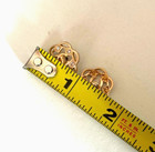 Chanel Vintage Gold Metal With White Crystals Buttons 18 Mm  set Of 2 