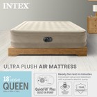 Intex 64427ed Dura-beam Deluxe Ultra Plush Air Mattress W built-in Pump  Queen