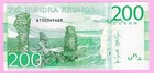 Sweden 200 Kronor 2015 P72 Unc  tk 19 160 