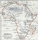 1863 Dower Map Africa Physical Sahara Kalahari Mt Kong Kilimanjaro Egypt Cairo