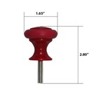 Set Of 12 - Bumper Pool Posts With Rings - Small - Red white