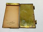 Vintage Brass Notepad Holder Repousse Women s Head Hinged  6  X 3  No Paper 