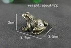 Brass Toad Frog Animal Statue Small Sculpture Tabletop Figurine Home Decor Gifts
