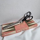 Wiss Model C Pinking Shears 9  Chrome Plate Vintage W box Usa Tailor Scissors
