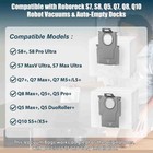 Dust Bag For Roborock Q7 M5   Q10 S5  q10 X5  Q7 Max  max Robot Vacuum  3l Large
