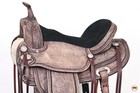 Hilason Western Horse Saddle American Leather Treeless Trail Pleasure   Barrel