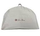 Loro Piana Authentic Cotton Garment Bag Ivory Travel Suit Coat Cover Italy 39x27