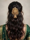 Classy Temple Jhumka Hair Clip South Indian Jada Billai Pin For Women