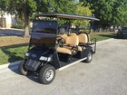 2018 Black  6 Passenger Seat Star Golf Cart Fast Limo  48v 48 Volt