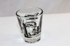 Chicago Illinois Shot Glass Gold And Black Art Sears Tower Airport Airplanes