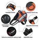 Reflective Service Dog Vest Harness  Woven Nylon With Adjustable Straps Xs
