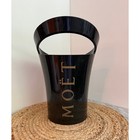 Vintage Moet Chandon Black Acrylic Champagne Ice Bucket Cooler