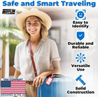 -usa Luggage Tags  red  50 Pk   Bag Tag For Baggage  Suitcase Tags Bulk