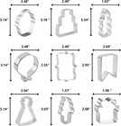 Pack Of 9 Happy Birthday Cookie Cutters     Birthday Cake Cookie Cutter Stainless 