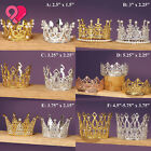 Crown Tiara Headpiece Royal King Queen Princess Wedding Party Pearl Rhinestone