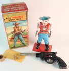 1950 s Super Rare Vintage Yonezawa Sheriff W cork Gun Target Game Japan