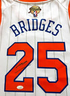 Mikal Bridges Signed Autographed New York Knicks Jersey Nba Finals Jsa Coa Champ