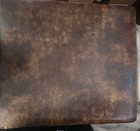 Vintage 1963 Our Family Record Plan Cowhide Leather Photo Album 24k Gold Unused