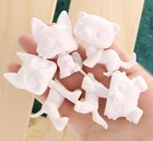10pcs Lps White Base Molds Fox Dog Cat Deer Collie Shorthair Kids Diy Custom Lps