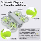Pidynx  improved Version  Colorful Propellers For Dji Neo Neo  Crystal Green