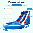 24x13ft Commercial Inflatable Water Slide For Kids Adults Backyard Pool W blower