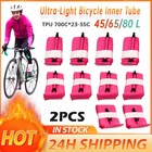 2pcs Ultralight 700c Inner Tube Tpu For Ridenow Bike Bicycle Road Mtb Gravel