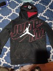 Jordan Jumpman Boys Pullover Hoodie Red Black Logo Size S Long Sleeve