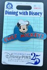 Dining With Disney Pin Chef Mickey   s Mickey Mouse Le Free Shipping New