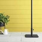 25lb Steel Square Outdoor Patio Market Table Umbrella Base Black - Room