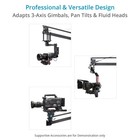 Proaim 9ft Camera Crane Jib Arm For 3-axis Gimbals  Pan-tilt   Fluid Head  Fo   