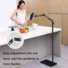 Universal 360   Tablet Holder Floor Stand Clamp Adjustable For 4-17  Phone Ipad