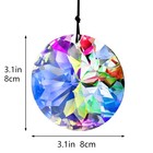 3 Inch Round Ab Color Crystal Prism Suncatcher Rainbow Decoration Yu Feng