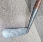 Antique Vintage Dayton Ohio Art Metal Birdie Hickory Wood Shaft Golf Club Putter