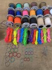Craft Lace Huge Lot  Many Colors  Includes Instructions  Key Rings  Buckles  Etc