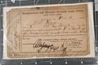 1898 Original Spanish American War Us 2nd Division 7th Army Liberty Pass Cuba