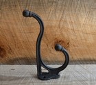 New Reproduction Old School Style Black Cast Iron Coat Hat Planter Wall Hook