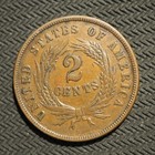 1864 2 Cent   civil War Era      nice Coin     - Free Shipping  X5929