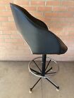 Vintage Mid Century Modern Atomic Swivel Stool Chrome Adjustable Chair Bar Retro