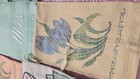 Vintage Embroidered Linens Napkins Aprons Textile Lot