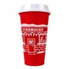 Starbucks - Red Cup - 2025 - Christmas Holiday - 16oz - Reusable - 2 Pack