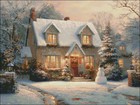 Christmas Cottage 10 - Diy Chart Counted Cross Stitch Patterns Needlework Dmc