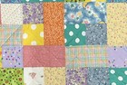Baby Quilt Handmade Girl s Colorful Crib Blanket  40  X 40  New