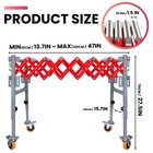 800lbs Roller Conveyor Flexible Roller Conveyor Stand W 4 Casters Max 47  Length