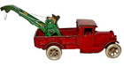 Large 1920 s Arcade Cast Iron Ford Wrecker Tow Truck Nickel Tires 11 