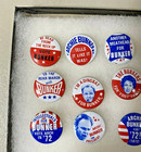 Vintage Rare 1972 Archie Bunker All In The Family Pin-back Buttons Set Of 12 
